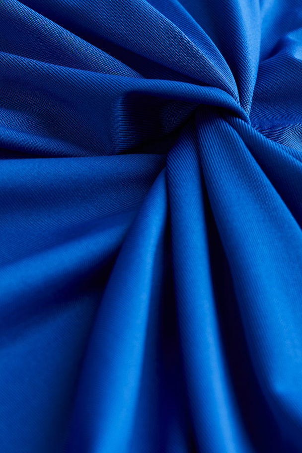 H&M Kleid mit Twist-Detail Knallblau