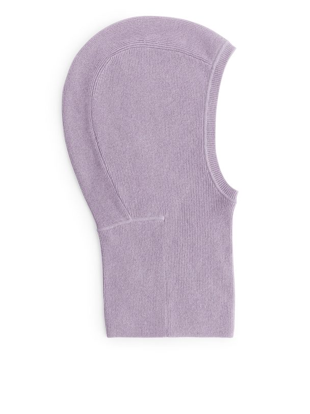 Arket Fitted Cashmere Hood Lilac