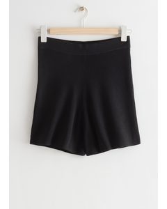 Knitted Shorts Black
