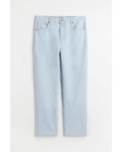 H&m+ 90's Straight Ultra High Jeans Bleek Denimblauw