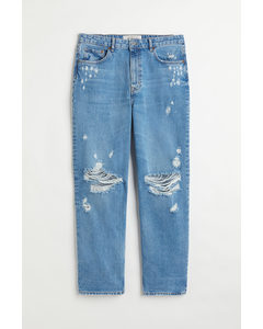 H&m+ 90s Straight Ultra High Jeans Denimblå