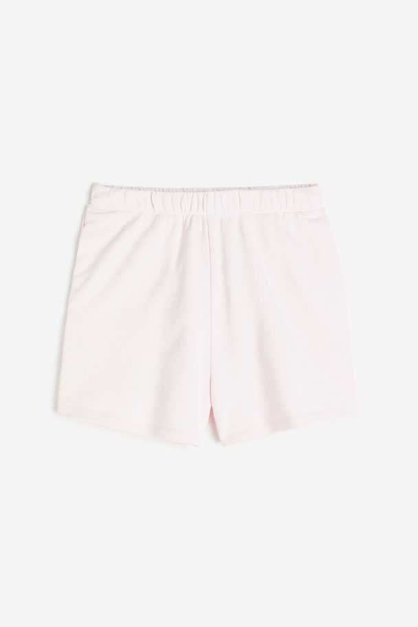 H&M Drymove™ Jersey Sports Shorts Light Pink