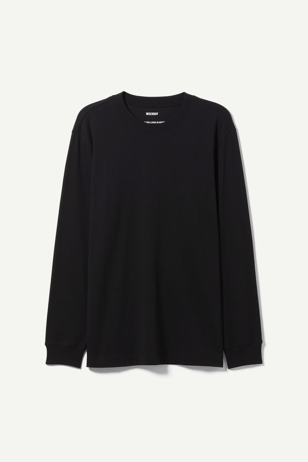 Weekday Relaxed Long Sleeve Black
