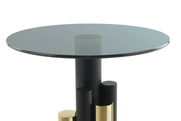 360Living Sidetable Ontario 225 Gold / Grey