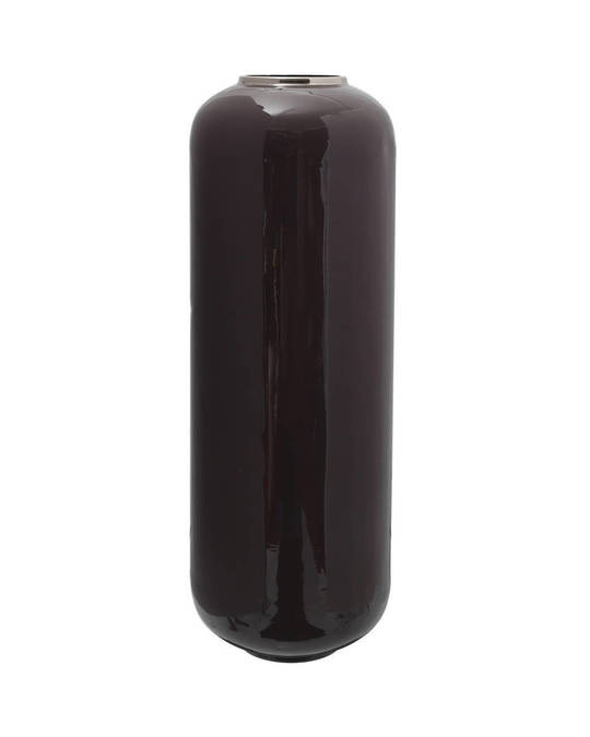 360Living Floor Vase Art Deco 195 Dark Purple / Silver