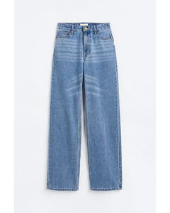 Straight Regular Jeans Licht Denimblauw