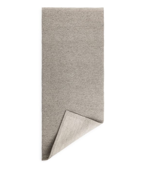 ARKET Wool Rug 70 X 180 Cm Grey Melange