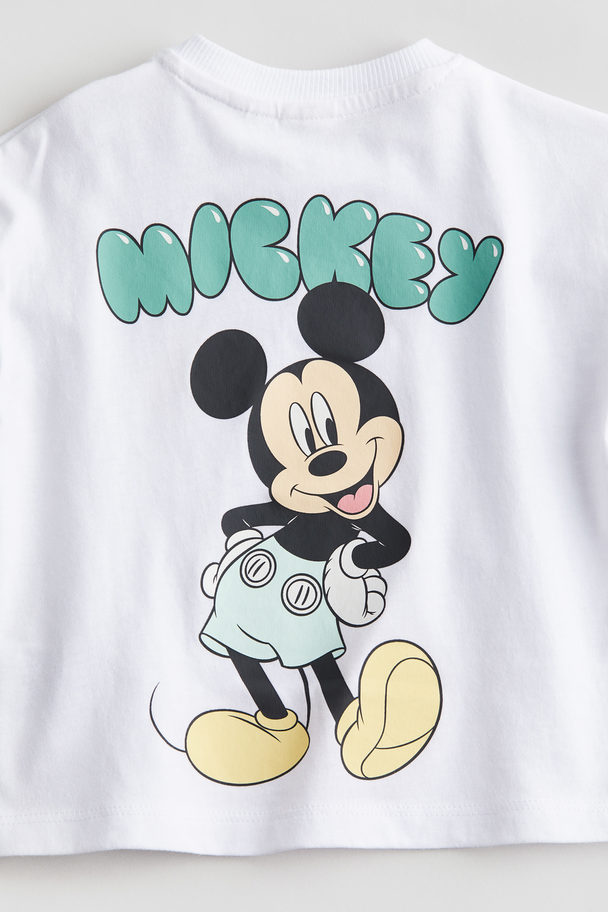 H&M 2-teiliges Set mit Print Türkis/Micky Maus