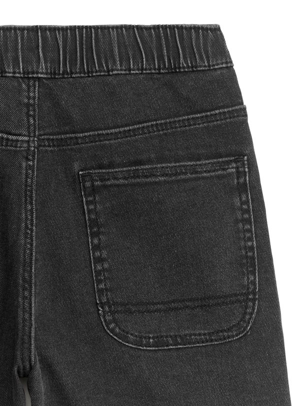 ARKET Jeansshorts Verwaschenes Schwarz