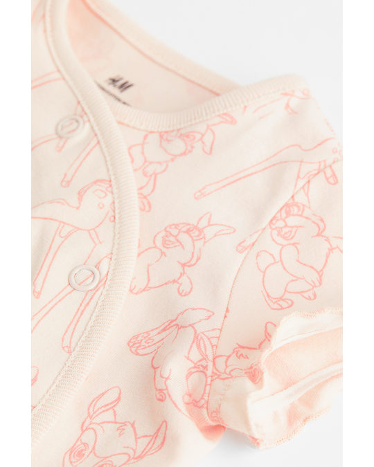 H&M 3-piece Jersey Set Light Pink/bambi