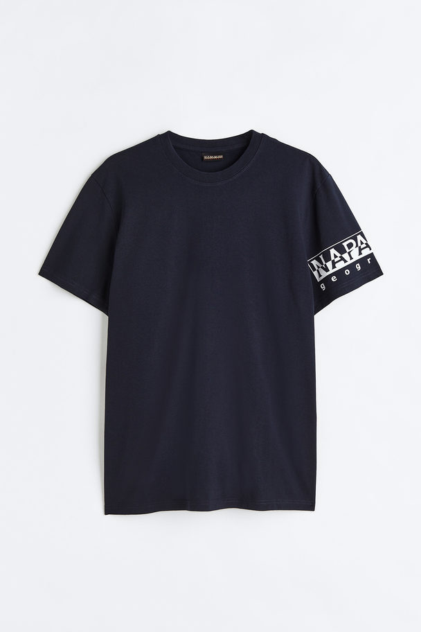 Napapijri Sadas Short Sleeve T-shirt Blu Marine
