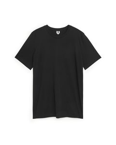 T-Shirt aus Pima-Baumwolle Schwarz