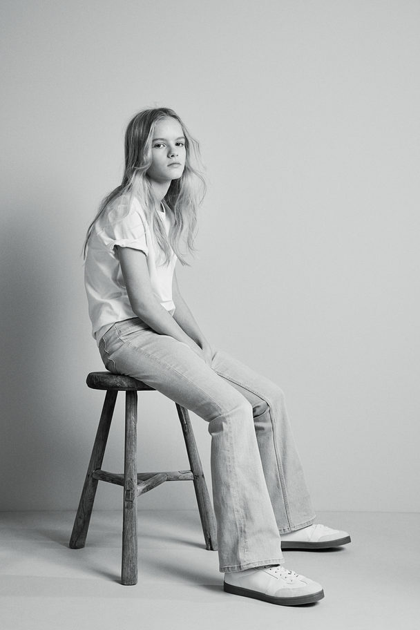 H&M 2-pak Flared Leg Low Jeans Denimblå/lys Denimblå