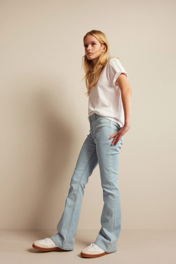 H&M 2-pak Flared Leg Low Jeans Denimblå/lys Denimblå