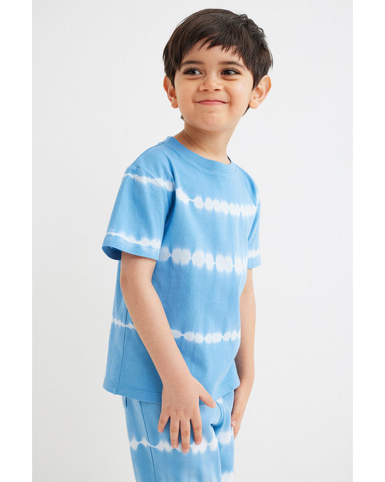 H&M 2-pack Cotton T-shirts Blue/find The Fun