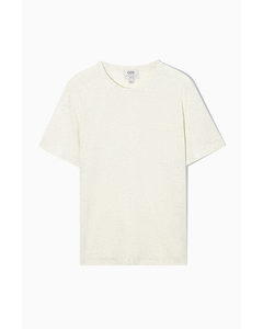 Regular-fit Mélange T-shirt Off White Marl