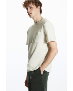 Regular-fit Mélange T-shirt Off White Marl