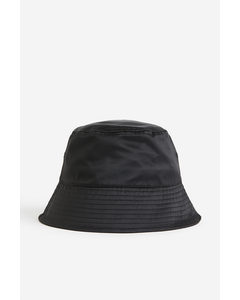 Satin Bucket Hat Black