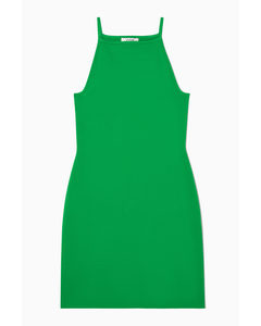 Stickad Bodycon-miniklänning Grön