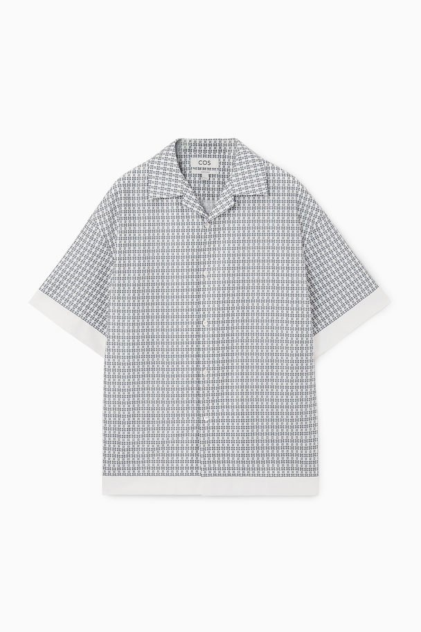 COS Oversized Printed Short-sleeved Shirt White / Printed