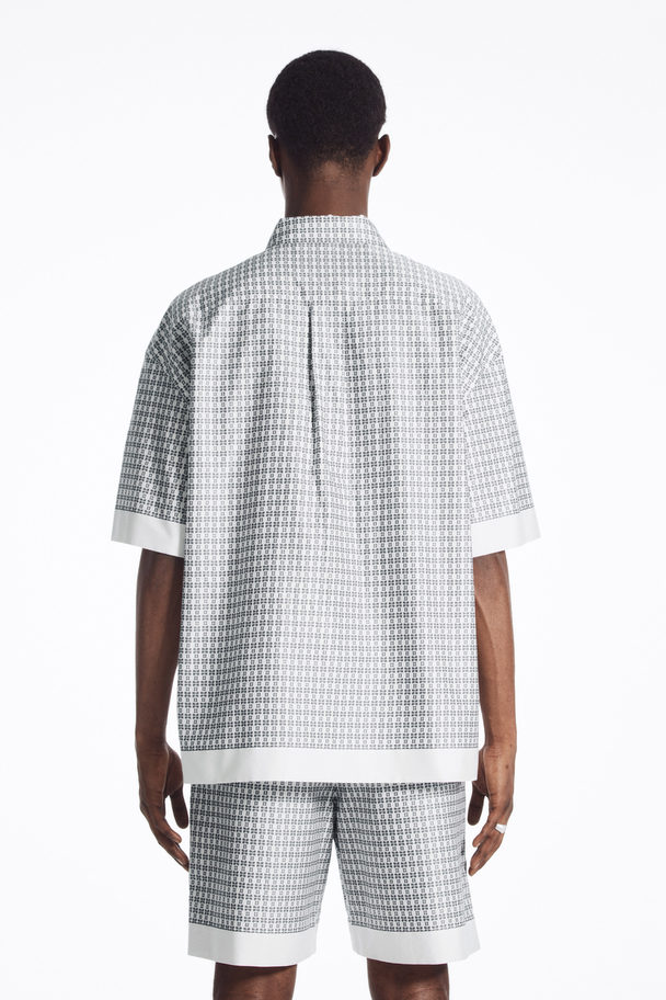 COS Oversized Printed Short-sleeved Shirt White / Printed