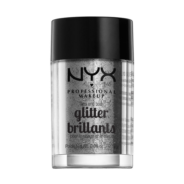 NYX Professional Makeup Nyx Prof. Makeup Face & Body Glitter - 10 Silver 2,5g