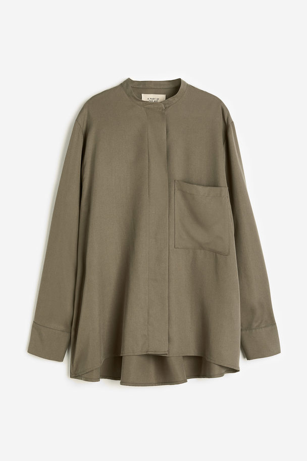 A PART OF THE ART Airy Shirt Olive