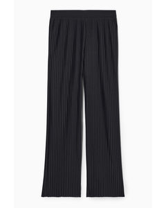 Plissé Trousers Dark Navy