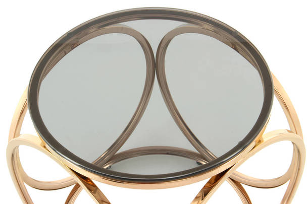 360Living Sidetable Whitney 125 Grey / Roségold