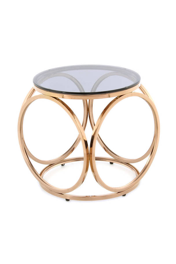 360Living SideTable Whitney 125 grey / roségold