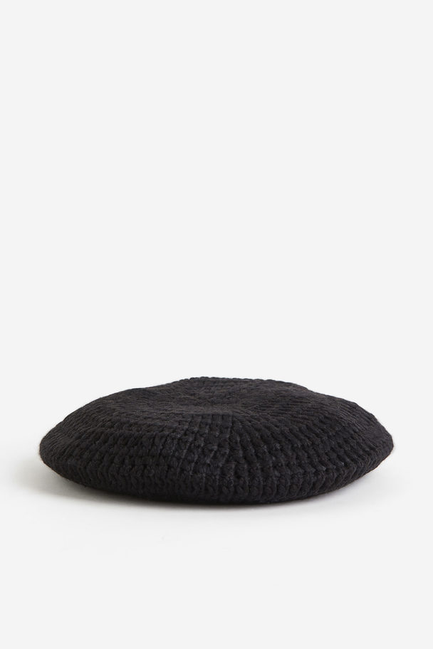 H&M Knitted Beret Black