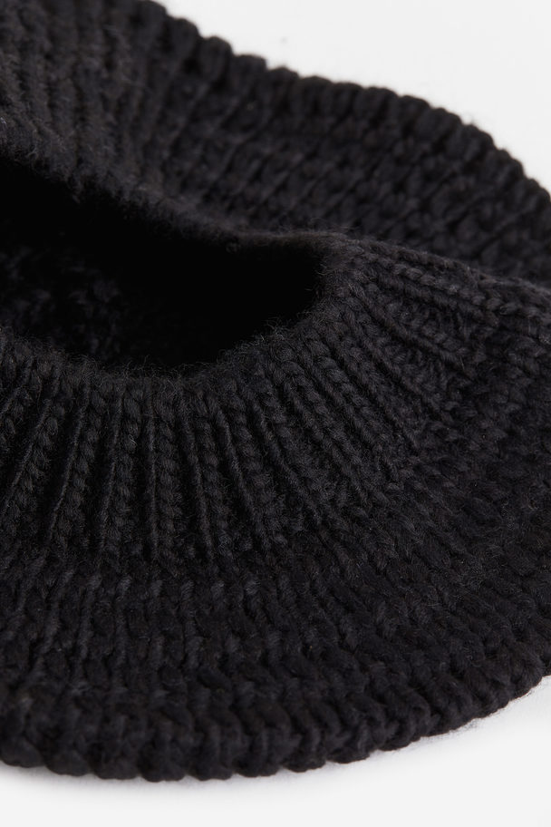 H&M Knitted Beret Black