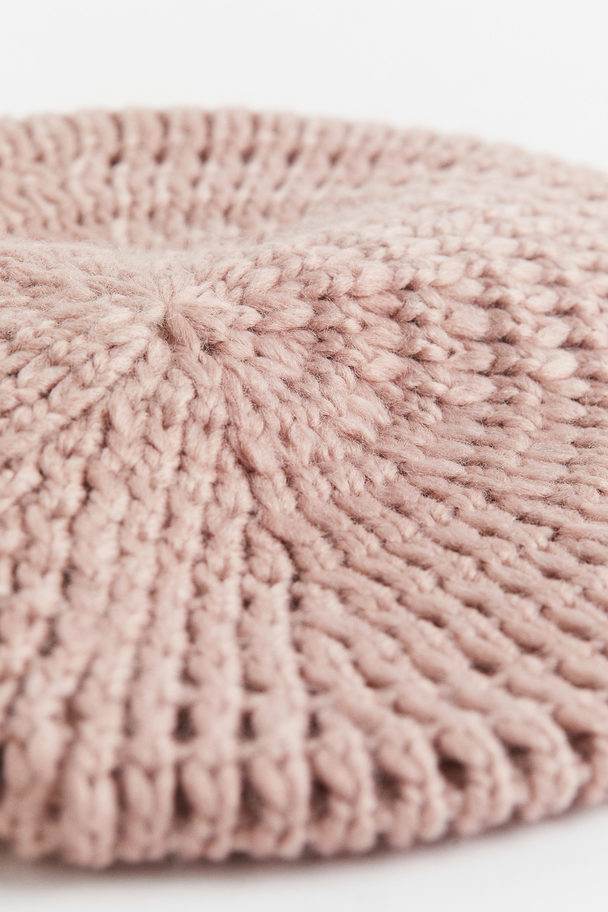H&M Knitted Beret Dusky Pink