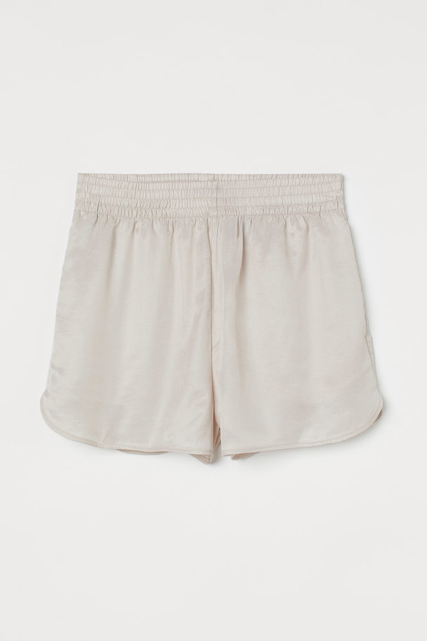 H&M Pull-on Shorts Light Beige