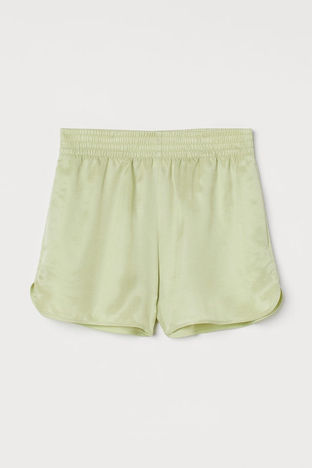 H&M Pull On-shorts Neongrønn