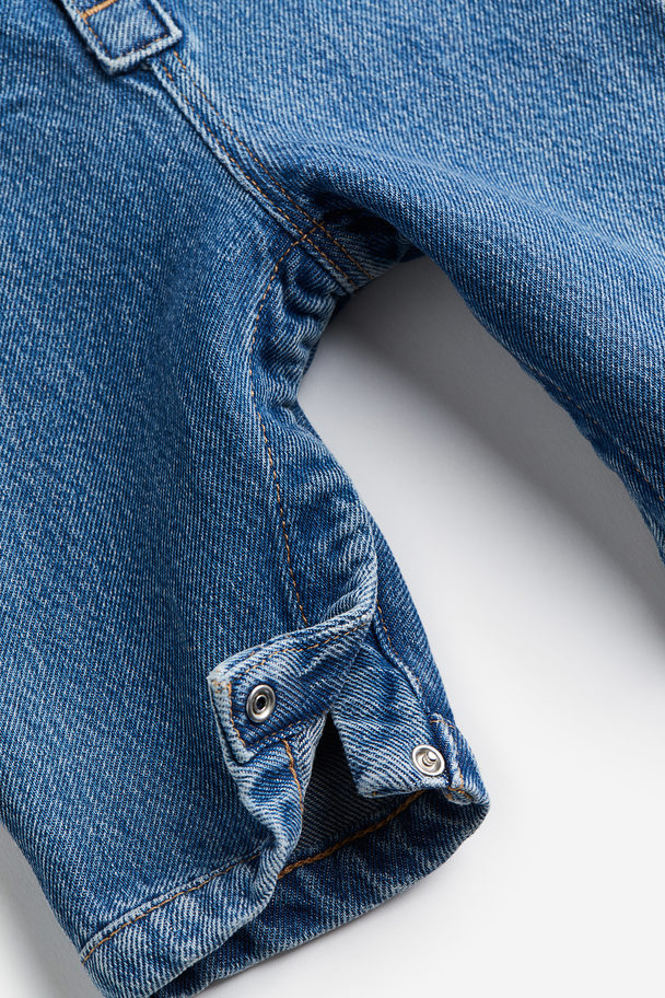 H&M Strampler aus Denim Denimblau