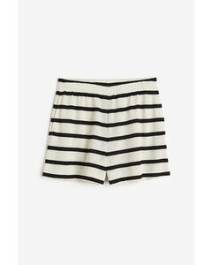 Jersey Shorts Cream/striped