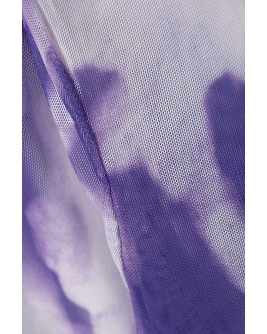 Weekday Blur Printed Long Sleeve Purple Rain