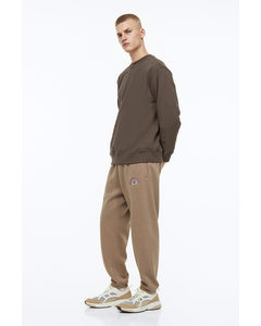 Relaxed Fit Printed Sweatpants Beige/graduates