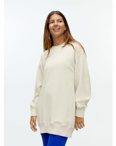 Oversized Organic Cotton Sweatshirt Off-white