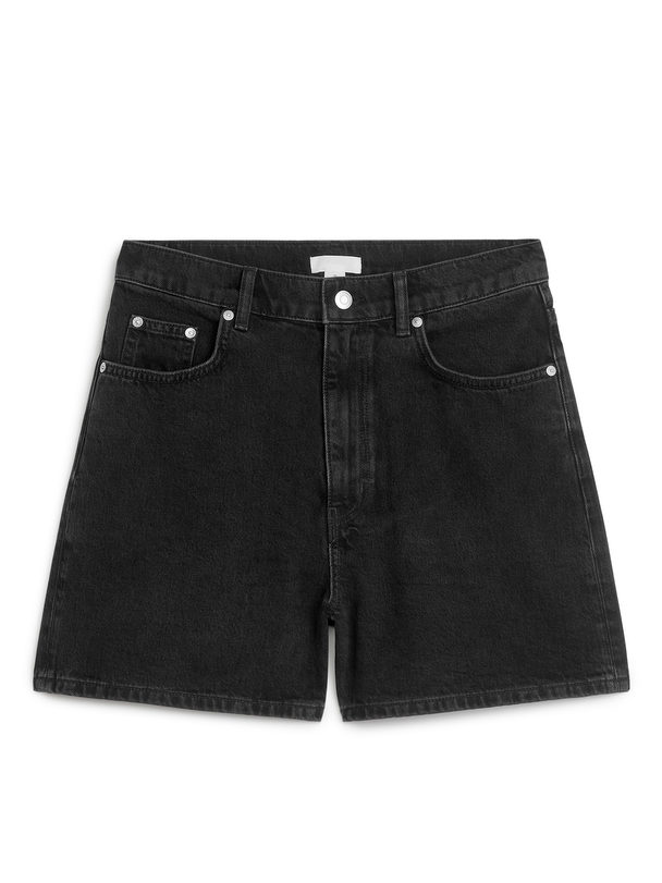 ARKET Denimshorts Tvättad Svart