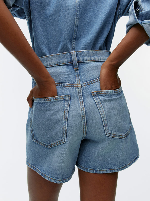 ARKET Denimshorts Mellanblå