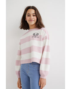 Boxy Sweatshirt Light Pink/sporty