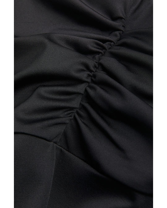 H&M Gathered Skirt Black