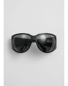 Rounded Sunglasses Black