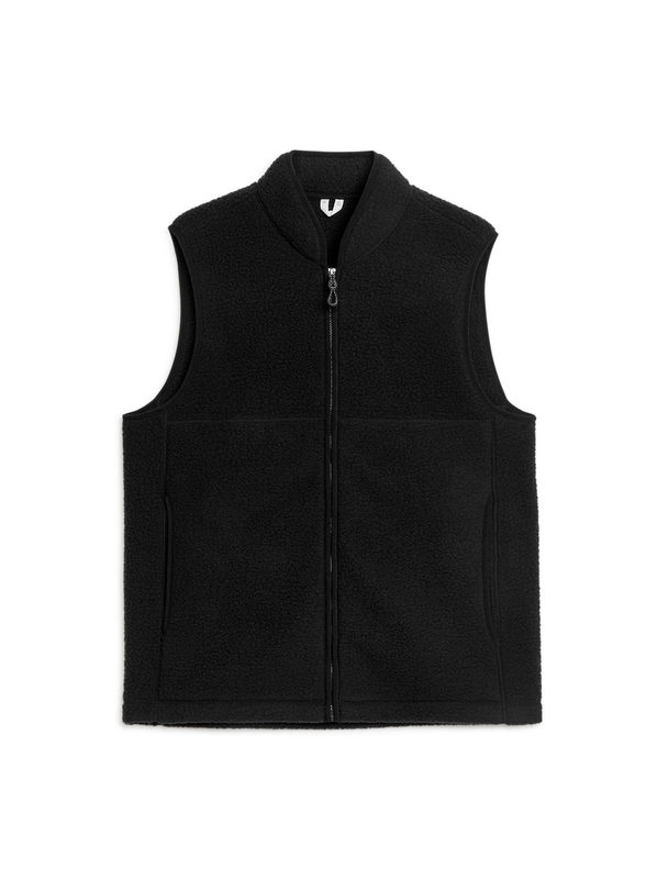 ARKET Active Fleece Vest Black