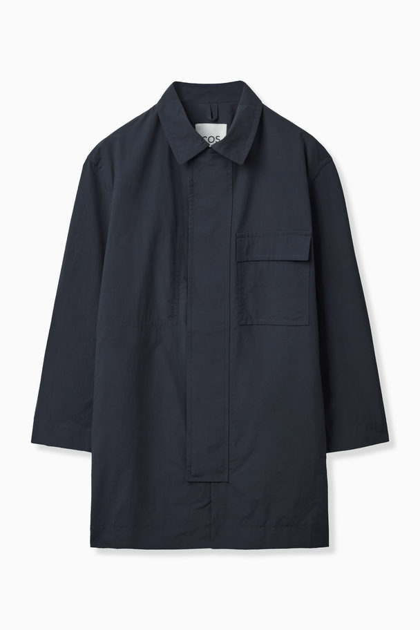 COS Relaxed-fit Car Coat Navy
