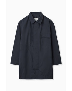 Relaxed-fit Car Coat Navy