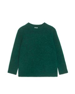 Pullover aus Alpaka-Mix Grün