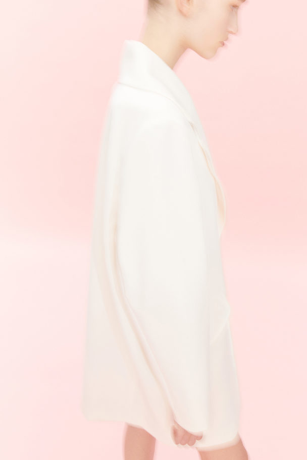 H&M Single-breasted Coat Cream